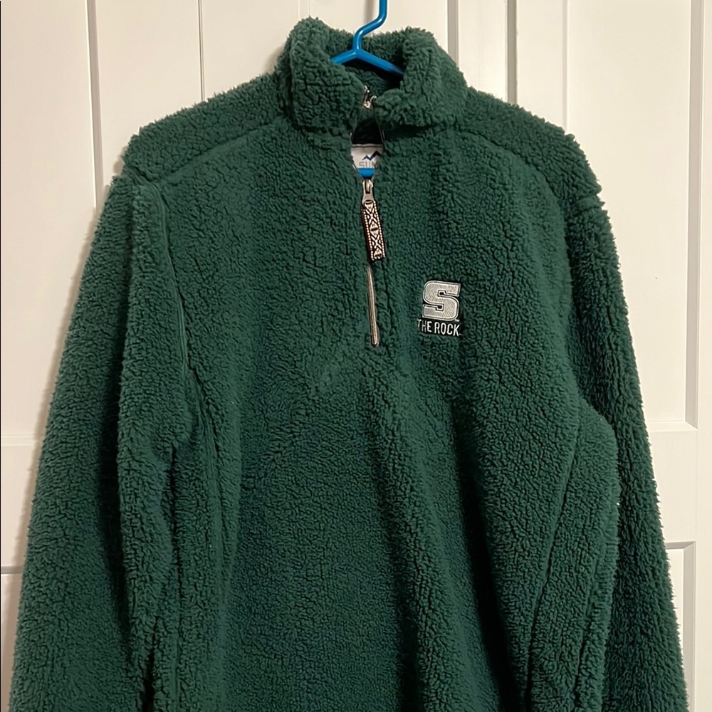 Green Fleece Sweatshirt